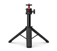 Luqeeg Trépied Compact, Perche à Selfie Réglable en Alliage d'aluminium Léger avec Rotule Rotative à 360° et Support de Chaussure Froide, pour Smartphone DSLR, Caméra d'action, Vlogging, Voyage