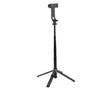 Luqeeg Trépied pour Perche À Selfie Pivotant À 360°, Télescopique en Alliage D'aluminium avec Télécommande et Filetage 1/4 Pouce pour Téléphone Caméra d'action et Appareil Photo