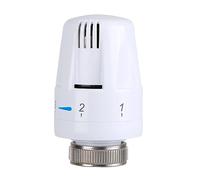 Luqeeg Vanne Thermostatique Radiateur pour Le Chauffage de L'eau, Vanne de Régulation Température de Type Droit avec Corps en Laiton Bonne étanchéité à L'air pour la Vie Quotidienne (dissipateur de