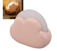 Luqeeg Veilleuse LED Portable, Mini Lampe de Bureau en Nuage Mignon avec 2 Couleurs, Mini Lampe de bébé Rechargeable pour Chambre D'enfant, Dortoir, Lampes de Chevet Amusantes Kawaii