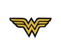 LUQI Écusson brodé Wonder Woman à repasser ou à coudre - Pour vêtements, chemises, jeans, etc 9.8x4.6cm
