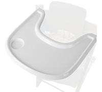 LuQiBabe Plateau de chaise haute pour bébé compatible avec la chaise Stokke Tripp Trapp avec porte-gobelet - Surface lisse et forte aspiration - Fabriqué en plastique de qualité alimentaire (sans BPA,