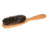 LUQX Brosse à cheveux spéciale en poils de sanglier - Brosse à démêler ultra légère (brun rouge)