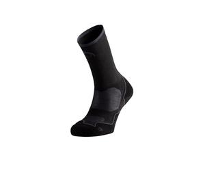 Lurbel Desafio Five Compression Chaussettes de Compression Chaussettes de trail Running Chaussettes Sans Couture Chaussette Anti-ampoules Chaussettes Hautes Unisexe, Noir , M
