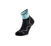 Lurbel Desafio Three Chaussettes de trail Running Chaussettes Anti-ampoules Anti-odeur Chaussettes respirantes de montagne Unisexe, Bleu côte/noir, S