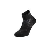 Lurbel Distance Three Chaussettes de running basses unisexes sans couture, respirantes, anti-odeurs et anti-ampoules, avec amortissement pour la course, Noir , XXL