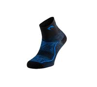 Lurbel Race Three Chaussettes de course légères, chaussettes de course sans couture, respirantes, anti-ampoules et anti-odeurs., Noir-bleu roi, XL