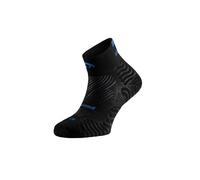 Lurbel Street Pro Three Chaussettes de course à pied anti-ampoules Chaussettes de course respirantes Marathon Unisexe, Noir/bleu, XL
