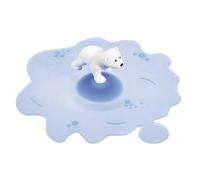 Lurch 210832 Mein Deckel Beach Arctic Summer Eisbär Couvercle en verre en silicone platine sans BPA Ø 10,5 cm