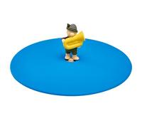 Lurch 210883 Mein Deckel Toni Tuba Couvercle en silicone platine de qualité supérieure 100% sans BPA Bleu bavarois Ø 10,5 cm