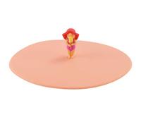 Lurch 210884 Mein couvercle Beach Emma EIS, couvercle en verre en silicone platine sans BPA, Ø 10,5 cm, pêche