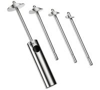 Lurch 220295 twister découpe légume avec manche et 4 embouts différents acier inoxydable