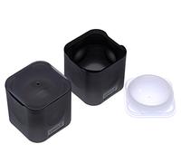 Lurch 240730 Moule à Glace sphères en Silicone 100% Platine sans BPA avec Couvercle pour 2 Grandes Boules de Glace (Ø 6 cm) Noir
