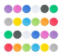 Lurch 5210228 Lot de 24 capsules de 12 couleurs différentes, 100% silicone platine de qualité supérieure sans BPA