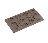 Lurch 65021 Flexiform Moule à Biscuits Silicone Marron 20 x 15 x 10 cm