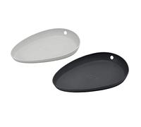 Lurch 70268 Lot de 2 repose-cuillère 100% silicone platine sans BPA Gris