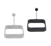Lurch 70273 Lot de 2 moules à œufs carrés 100% silicone platine de qualité supérieure sans BPA Gris clair/gris