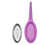 Lurch 70285 Ingembre infuseur à thé avec râpe au gingembre intégré en silicone grape