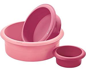 Lurch 83022 Moule à Tarte Silicone Noir 3 Pièces 23 x 12 x 2 cm