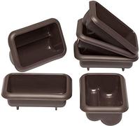 Lurch 85077 Moule à Mini Stollen Flexiform en 6 pièces Silicone Marron 20 x 15 x 10 cm