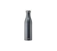 Lurch 240864 Bouteille isotherme en acier inoxydable à double paroi pour boissons chaudes et froides Anthracite métallisé 0,75 l