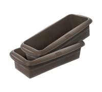 Lurch FlexiForm 585000 Lot de 2 moules à pain en 100% silicone platine sans BPA Marron 25 x 9 cm