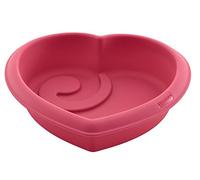 Lurch FlexiForm Moule à gâteau en Silicone Cœur pour créations particulière Back, Dimensions intérieures 19 x 18 cm, Cotton Candy, 19 x 19 x 6 cm