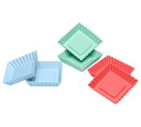 Lurch Flexiform Plateau à tarte parallélépipédique Set de 6 Pastel Mix