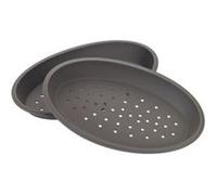 LURCH Lot de 2 moules a pizza - Marron Marron G