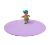 Lurch Mein Couvercle Summer Fun Finn Frisbee en silicone platine de qualité supérieure sans BPA, diamètre 10,5 cm, violet