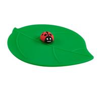 Lurch Mein Deckel Garten 210895 Couvercle en silicone platine de qualité supérieure Motif coccinelle Vert 10,5 x 12,5 cm