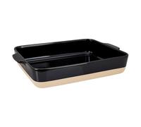 Lurch Terra Nova Plat à four L en céramique 32 x 14,5 x 6,6 cm 2700 ml Noir/crème