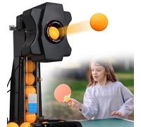 LURECAQING Machine de Tennis de Table Professionnelle avec 300+ Balles, 4-40 m/s, 9 Spins, Récupération Automatique des balles, Oscillation Automatique pour Entraînement Club et Coaching