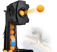LURECAQING Machine Ping Pong Automatique avec 9 Spins, Envoi de balles en Plusieurs Points, Système Anti-Bourrage, 300+ Grande Capacité et Contrôle Digital pour Entraînement Solo et Club