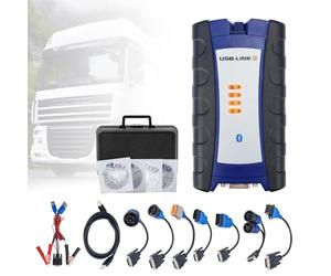 LURECAQING NEXIQ 2 Link Outil de Diagnostic de Camion Compatible Bluetooth,Logiciel intégré d'informations de Maintenance et de Diagnostic, Compatible avec Plusieurs protocoles USBVersion