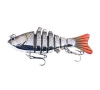 Lures de pêche au bar, leurres de pêche au doré | Leurre de pêche artificielle à plusieurs articulations avec crochet | Appâts de poisson-chat coloré de 10 cm, accessoires de pêche portable pour toute