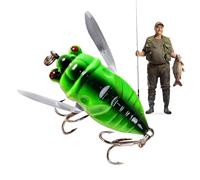 Lures de pêche d'eau Douce | Cigale réaliste Dure de Poisson Dur pêche à la cicade Appâts - Petite appât de pêche Artificielle Louures d'appâts de pêche pour l'étang du lac