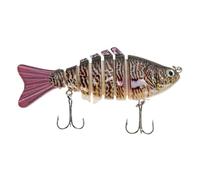 Lures de pêche d'eau Douce, leurres de Truite pour la pêche au lac | Lucs de Poisson à Naufrage Lent Multi-articulés | BAITS Hard, kit Spinnerbaits, crankbaits d'eau Douce réaliste, tacle salée