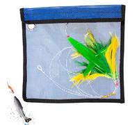 Lures de Thon - Lere des Plumes de Thon | Appât Vert 150g avec Sac en Nylon | Pêcheries réutilisables pour la pêche au Marlin et à la pêche au Poisson
