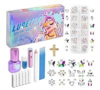 Luretrap Kit de pierres dentaires éblouissantes à faire soi-même avec 200 cristaux - Éclatez en toute confiance ! Kit de pierres dentaires pour strater