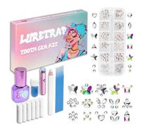 Luretrap Y2K Trendy Kit de 30 pierres précieuses en cristal pour libérer votre sourire étincelant