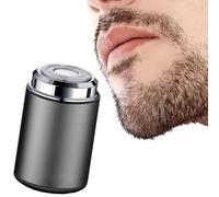 Lureza Mini Shaver, Mini-Shave Portable Electric Shaver, Pocket Size Portable Electric Razor for Men, Wet and Dry IPX-7 Waterproof (Gray)