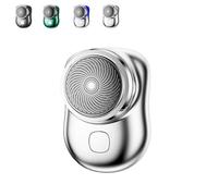 Lureza Shaver,Lureza Electric Razor,Mini-Shave With 30-Day Standby Portable Electric Trimmer For Men,Pocket Size Portable Powerful Waterproof Razor For Travel,Type-C Charging,Wet And Dry (Silver)