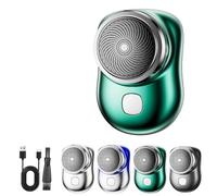 Lureza Shaver, Lureza Mini Shaver, L.Ureza Shavers, Pocket Size Portable Electric Shavers, Powerful Fast Charging with Cleaning Brush, Waterproof Wet and Dry Use (Green,Basic)