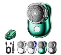 Lureza Shaver, Lureza Mini Shaver, L.Ureza Shavers, Pocket Size Portable Electric Shavers, Powerful Fast Charging with Cleaning Brush, Waterproof Wet and Dry Use (Green,Digital Display)