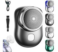 Lureza Shaver, Lureza Mini Shaver - Pocket Size Portable Electric Razor for Men,USB Rechargeable Travel-Friendly Razor with LED Display, Wet/Dry Shaving, Compact Design (Black)