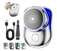 Lureza Shaver, Lureza Mini Shaver, Pocket-Sized Portable Razor for Men Women, Waterproof Wet and Dry Electric Razor for Home, Car, Travel (Blue)