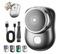 Lureza Shaver, Lureza Mini Shaver, Pocket-Sized Portable Razor for Men Women, Waterproof Wet and Dry Electric Razor for Home, Car, Travel (Gray)