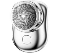 Lureza Shaver,Mini Portable Electric Shaver for Men,Pocket Size IPX7 Waterproof shaving trimmer,USB RechargeableTravel Electric Razors,with Digital Display,for Home, car,Office (Silver)