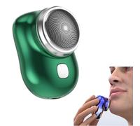 Lureza Shaver,Mini Portable Electric Shaver for Men,Pocket Size IPX7 Waterproof shaving trimmer,USB RechargeableTravel Electric Razors,with Digital Display,for Home, car,Office (Green)